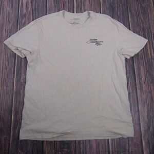 Dodge Challenger R/T Shirt Mens Large Beige 1970 Muscle Car Graphic Tee T-Shirt